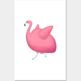 Fat Flamingo Posters and Art
